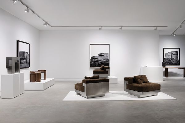 At his 2022 exhibition Translations, at Gallery Sally Dan-Cuthbert, Cameron expressed his appreciation for brutalist architecture, first through photography, and second, through furniture and lighting.