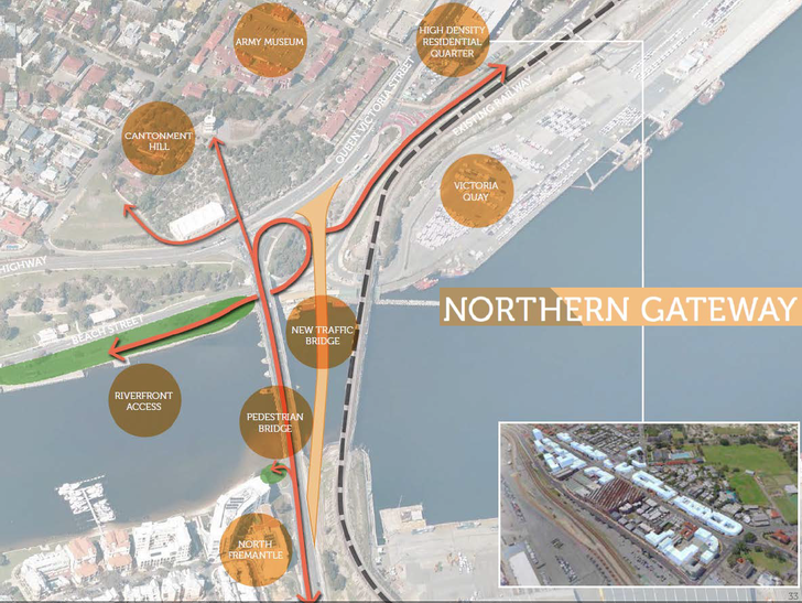 Proposed projects at the northern gateway.
