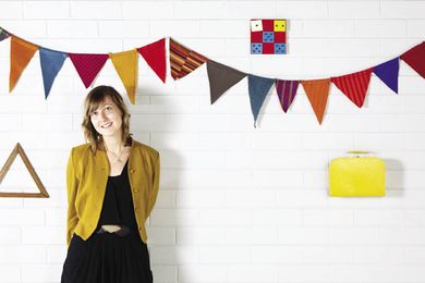 Kate stokes in her studio in melbourne.