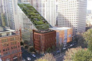 The 430 Pitt Street building, designed by BVN.