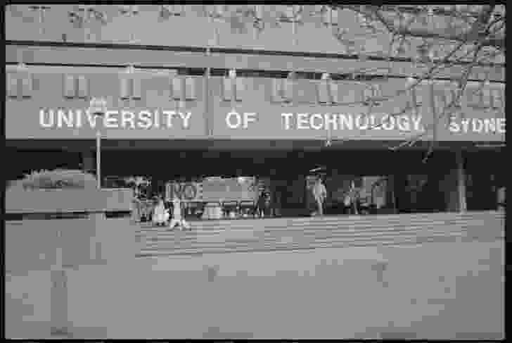 Student protests at the University of Technology Sydney, 1988.