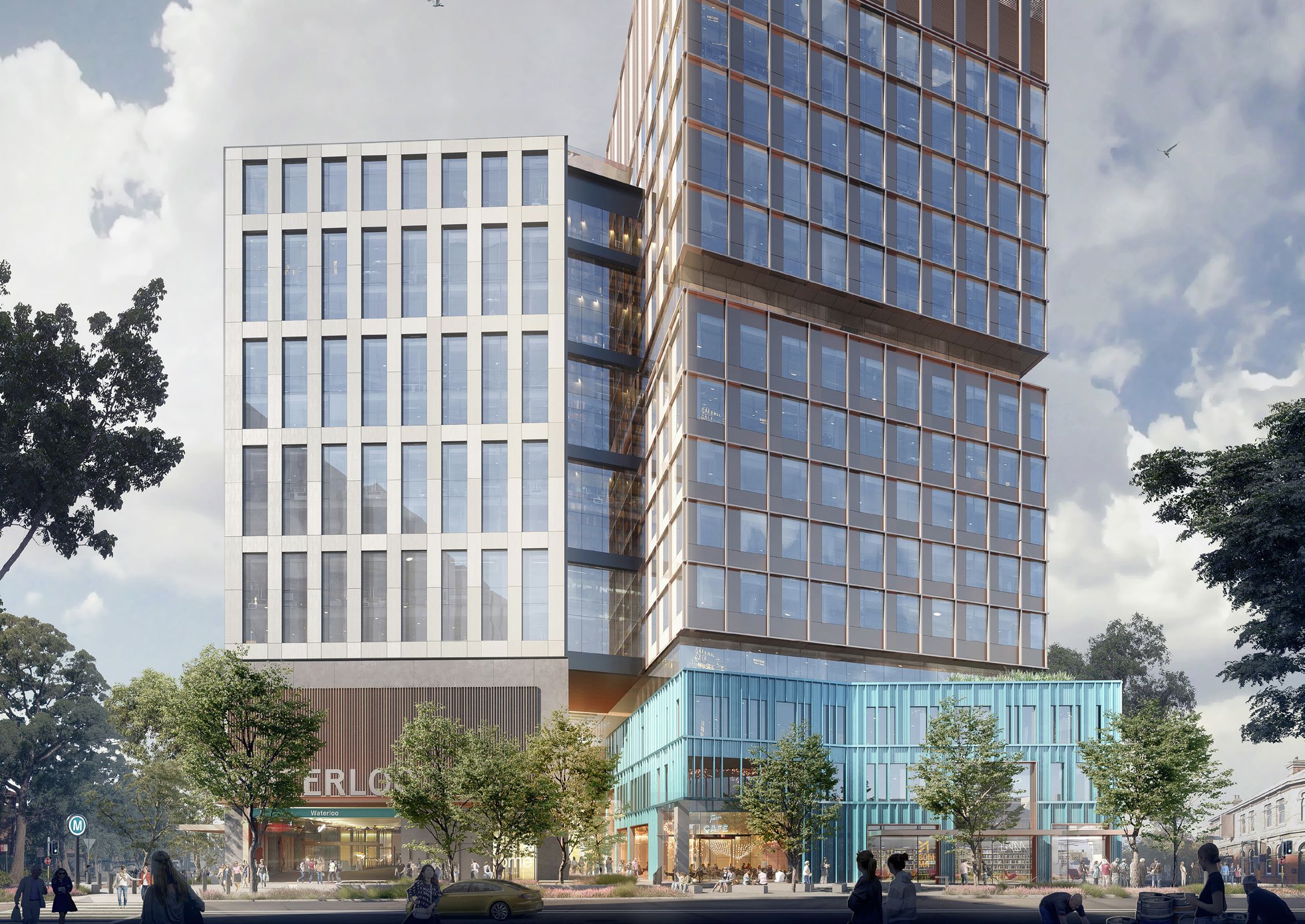 Ruby Building Waterloo Designs revealed for four Waterloo Metro towers | ArchitectureAu
