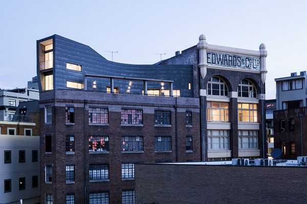 Foundation launch venue: the rooftop Droga Apartment in Surry Hills, by Durbach Block.