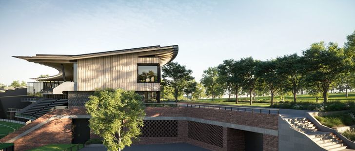 The redevelopment of Punt Road Oval by Cox Architecture.