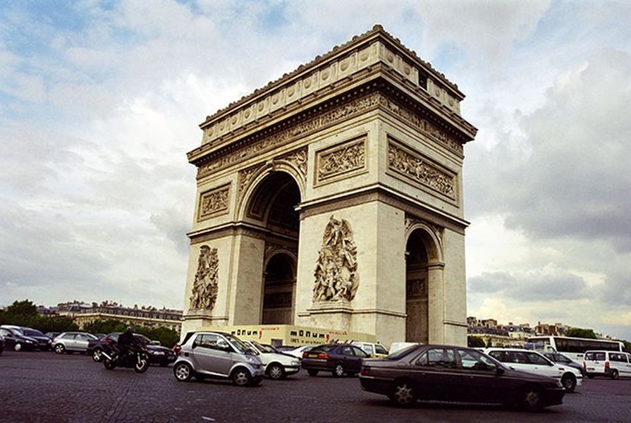 Arc de Triomphe, a Paris landmark.