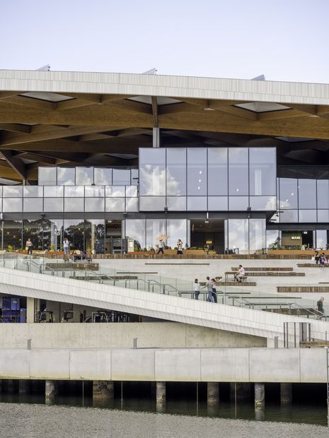 The plan accomodates an interconnected layering of logistics, technical, wholesale, retail and hospitality spaces.