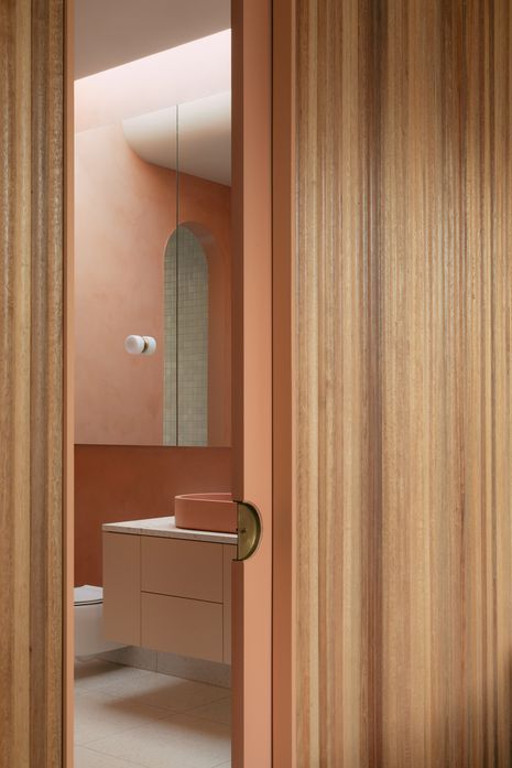 Each room adopts its own identity through expressive colour, tactile materials and sculptural forms.