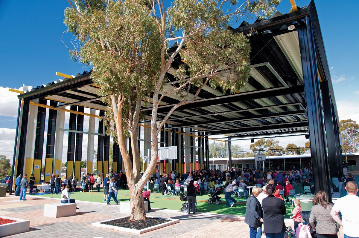 Caritas College Junior School External Covered Area | ArchitectureAU