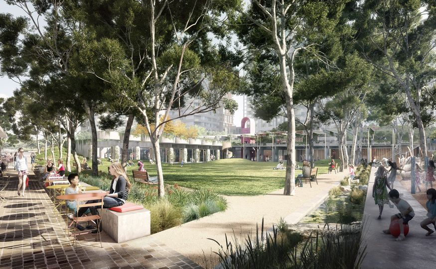 Design chosen for Macquarie Park village green and community centre ...