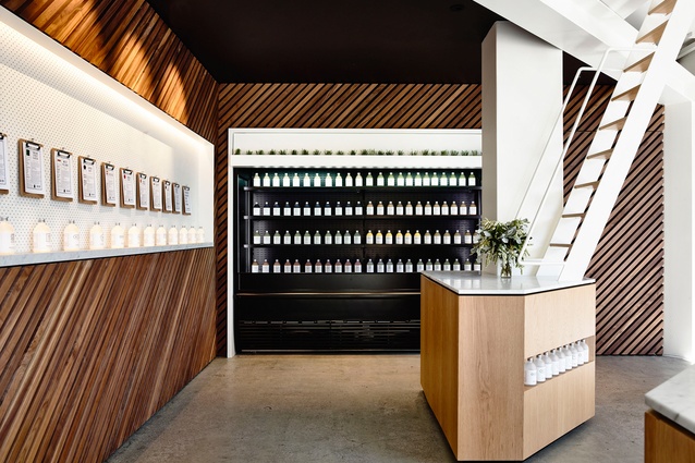 Greene St Juice Co. by Travis Walton Architecture And Interior Design.