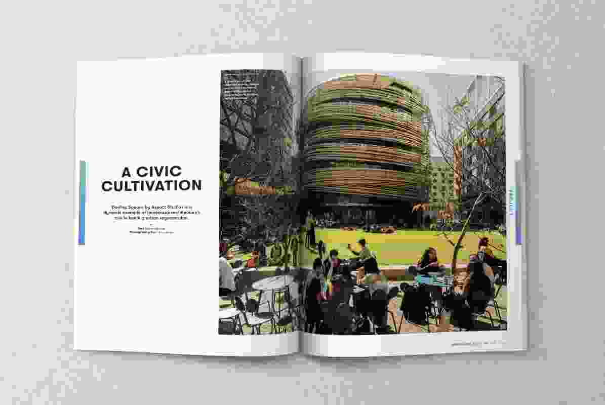 A spread from the May 2020 issue of Landscape Architecture Australia.