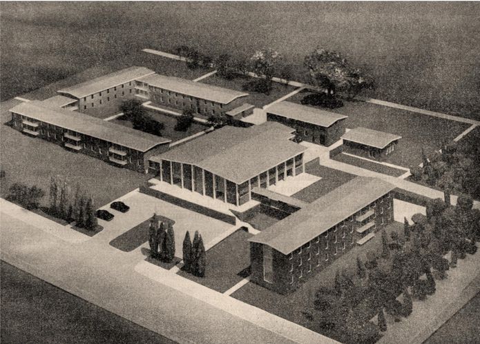 Original model of the Hall of Residence.