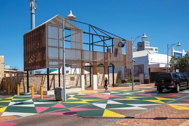 The Rocks Laneway in Geraldton , by Taylor Robinson Chaney Broderick with UDLA, uses lighting to encourage public use at night as well as during the day