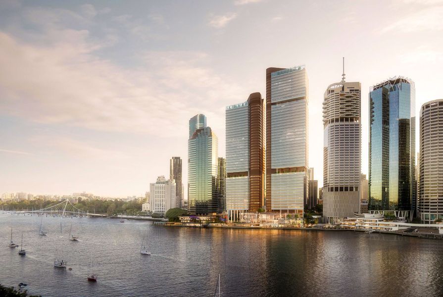 Waterfront Brisbane by FJMT and Arkhefield.