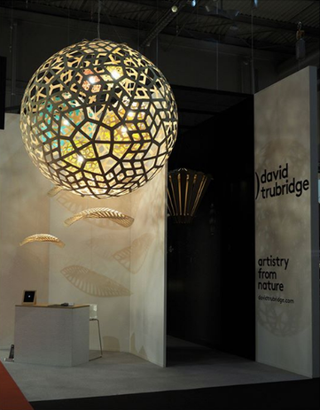 David Trubridge's stand at Euroluce.