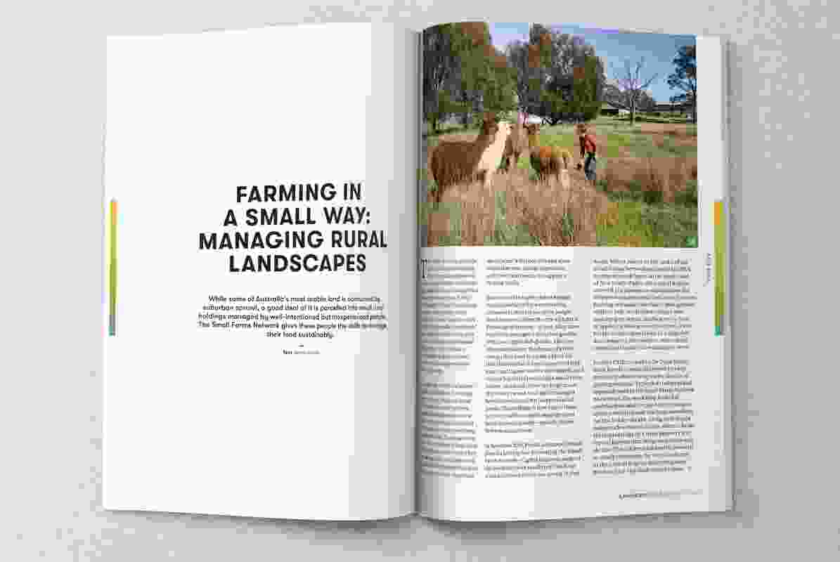 Spread from the August 2017 issue of Landscape Architecture Australia.