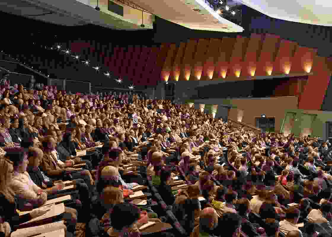 The audience at Making, the 2014 National Architecture Conference held at the Perth Convention and Exhibition Centre.