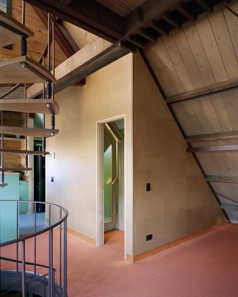A dormer window added to the western elevation created necessary space for a powder room and pantry.