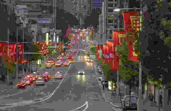 William Street, Sydney after the Cross City Tunnel project.