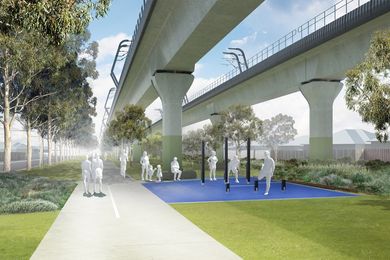 Linear park at Murrumbeena.