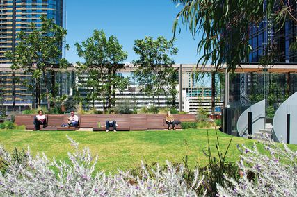 The Sky Park forms part of the public space component of One Melbourne Quarter, the first stage of the greater Melbourne Quarter development.