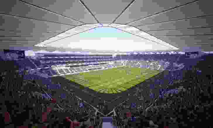 The Western Sydney Stadium designed by Populous.