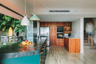 Robust materials were selected to withstand Noosa’s subtropical beach climate, including sudden downpours.