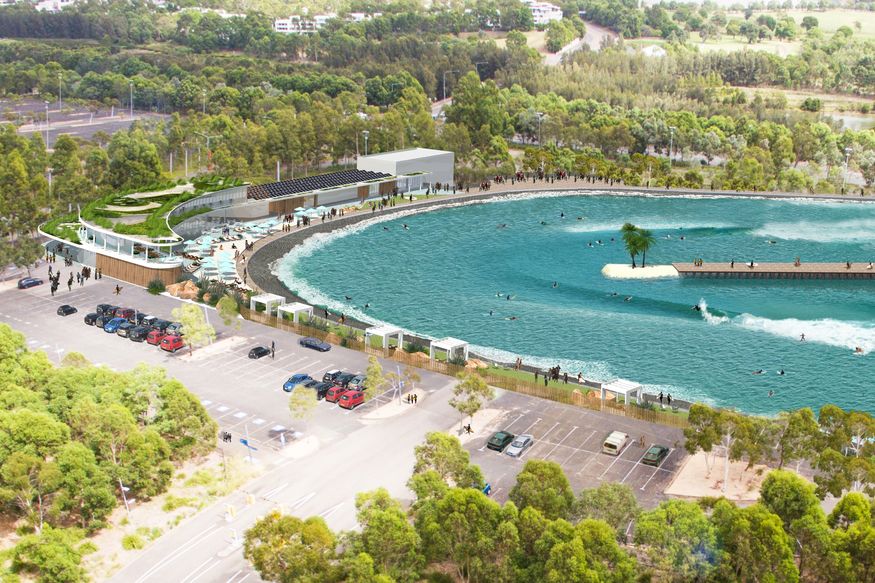 Inland surf beach to be pitted in western Sydney car park | ArchitectureAU