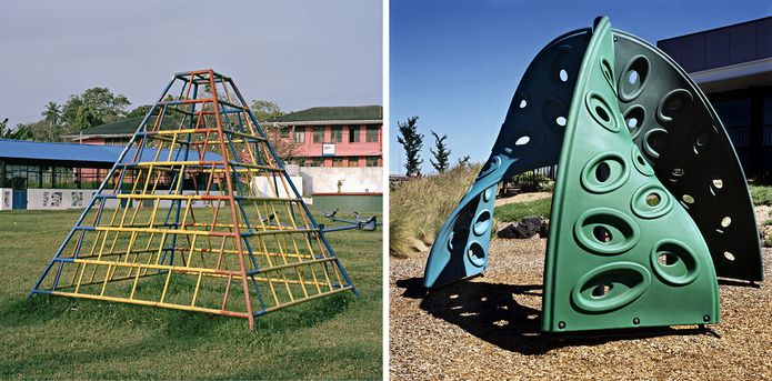 Pyramid, Tangalle (left) and Pyramid, Taylors Hill (right) by Dianna Wells.