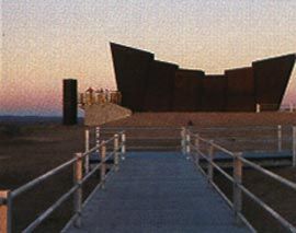 Line of Load Miners Memorial by the University of South Australia. Image: Sam Noonan.