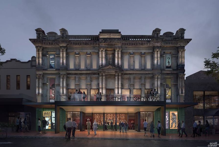 The design for a revitalized Victoria Theatre in Newcastle by Scott Carver Architects.