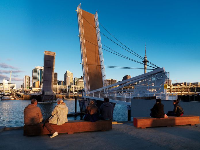 A view of Wynyard Crossing from in front of the new events centre.