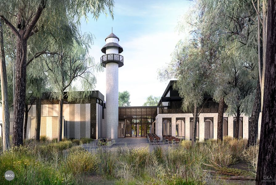 The proposed Bendigo mosque designed by GKA Architects.
