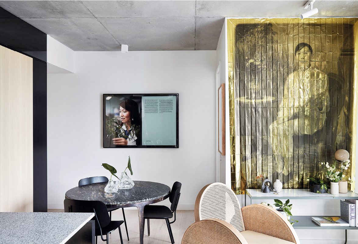 Subtle changes to the apartment floor plans mean that many of the spaces are bespoke. Artworks: Eugenia Lim.