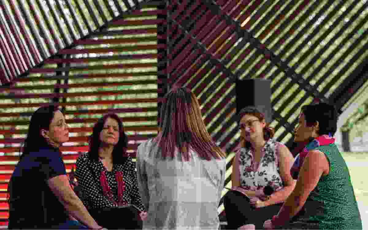 The 2018/19 Blakitecture series at MPavilion in Melbourne, curated by Sarah Lynn Rees, included a forum titled Women’s Business.
