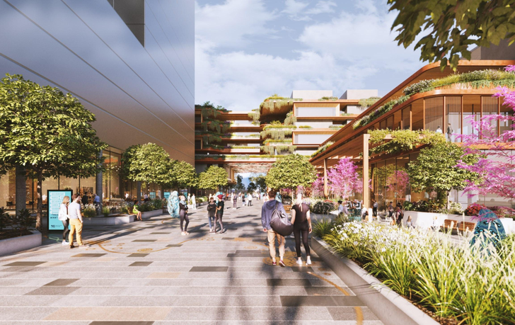 The new campus will include “digitally-enabled learning spaces, activated common areas and integrated green spaces.”