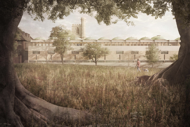 Render of the redeveloped Cathedral of the Annunciation of Our Lady.